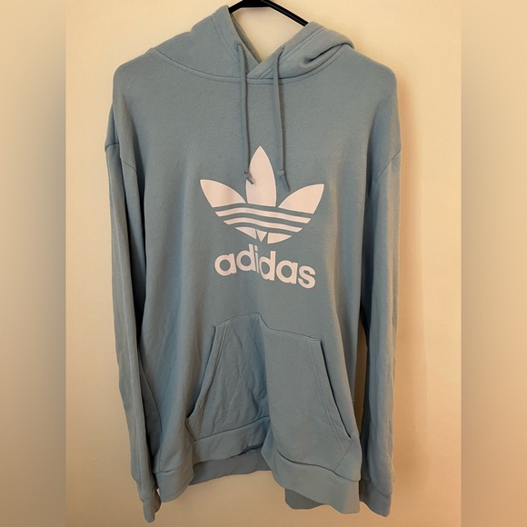 Adidas hoodie | size L | light blue - Picture 1 of 4